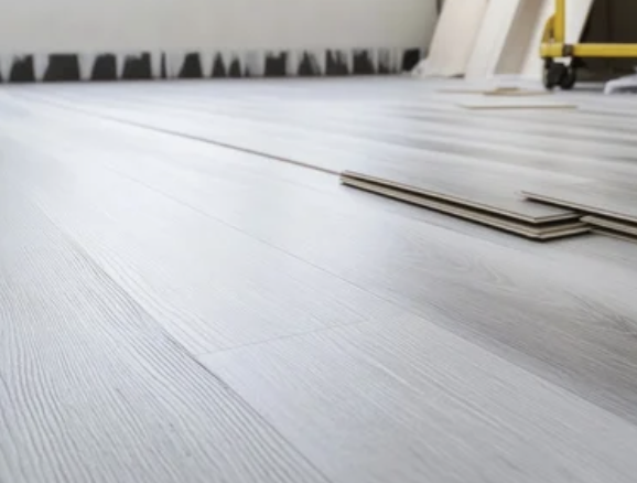 Laminate planks close-up